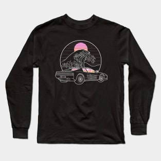 Retro Testarossa Japanese Wave Long Sleeve T-Shirt